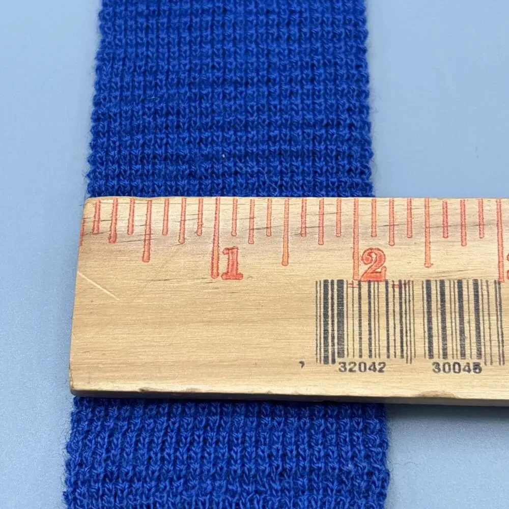 Vintage John Weitz Wool Square Bottom Tie Men's Blue